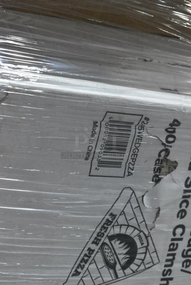 24BRAND NEW SCRATCH AND DENT! Items Including 245WEDGEPZZA Choice White Clay Coated Clamshell Pizza Slice Box - 400/Case, Dart 205HT1 White Foam Take Out Container with Perforated Hinged Lid 9" x 6" x 3" - 200/Case, 394345M Noble NexGen Powder-Free Disposable Black Hybrid 3 Mil Thick Gloves - Medium - 1,000/Case, 433NHTBIO EcoChoice 1/6 Standard Size Biodegradable Standard-Duty Plastic T-Shirt Bag - 500/Case, 347RP10WHSS Visions Wave 10" White Plastic Plate - 144/Case, 130BGFKSNSPH Choice Beige Heavy Weight Wrapped Polystyrene Plastic Cutlery Pack with Napkin and Salt and Pepper Packets - 500/Case, 3941085XL Lavex Powder-Free Disposable Nitrile Black 5 Mil Thick Textured Gloves - Extra Large - 1000/Case, Dart 95HT1R 9 1/2" x 9" x 3" White Foam Square Take Out Container with Hinged Lid - 200/Case. 24 Times Your Bid! - Image 3 of 13