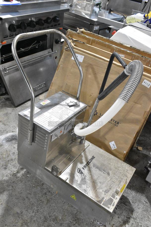 BRAND NEW SCRATCH AND DENT! 2024 Fryclone 259OFM55 55 lb. Low-Profile Portable Fryer Oil Filter Machine with 2-Way Pump. 120 Volts, 1 Phase. - Image 3 of 8