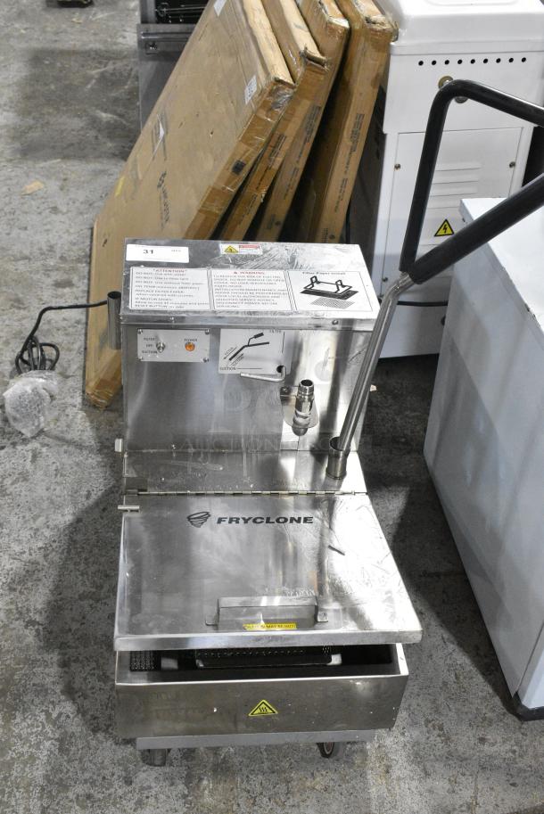 BRAND NEW SCRATCH AND DENT! 2024 Fryclone 259OFM55 55 lb. Low-Profile Portable Fryer Oil Filter Machine with 2-Way Pump. 120 Volts, 1 Phase. - Image 1 of 6
