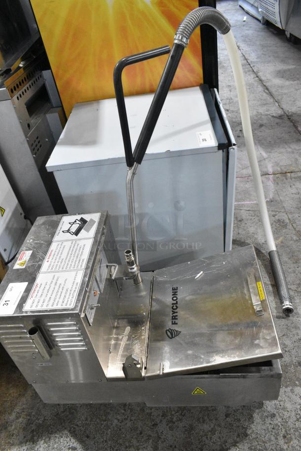 BRAND NEW SCRATCH AND DENT! 2024 Fryclone 259OFM55 55 lb. Low-Profile Portable Fryer Oil Filter Machine with 2-Way Pump. 120 Volts, 1 Phase. - Image 2 of 6