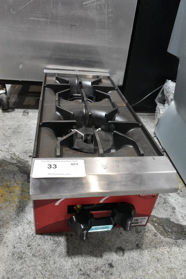 BRAND NEW SCRATCH AND DENT! 2024 Avantco 177CAGR212 Chef Series CAG-R-2-12 Stainless Steel 12" 2 Burner Natural Gas Countertop Range - 50,000 BTU. - Image 1 of 8