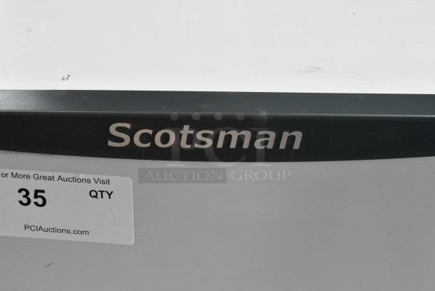 BRAND NEW SCRATCH AND DENT! 2024 Scotsman HID312AB-1A Stainless Steel Commercial Meridian® Countertop Air Cooled Ice Machine and Water Dispenser with Push Button Dispensing - 12 lb. Bin Storage. 115 Volts, 1 Phase. - Image 3 of 7