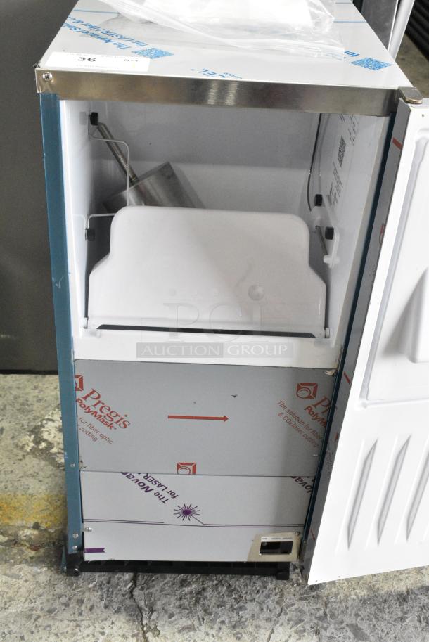 BRAND NEW SCRATCH AND DENT! 2024 Hoshizaki C-80BAJ 14 7/8" ADA Compliant Air Cooled Undercounter Cubelet Ice Machine - 80 lb. 115 Volts, 1 Phase. - Image 5 of 8