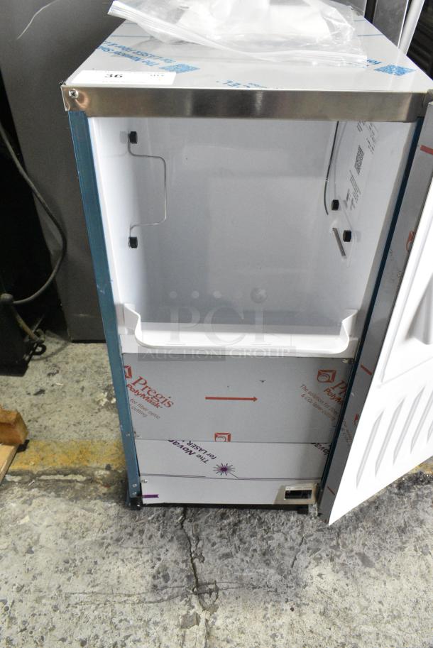 BRAND NEW SCRATCH AND DENT! 2024 Hoshizaki C-80BAJ 14 7/8" ADA Compliant Air Cooled Undercounter Cubelet Ice Machine - 80 lb. 115 Volts, 1 Phase. - Image 7 of 8