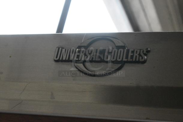 Universal Coolers Metal Commercial 2 Door Reach In Cooler Merchandiser. Tested and Powers On But Does Not Get Cold - Image 3 of 6