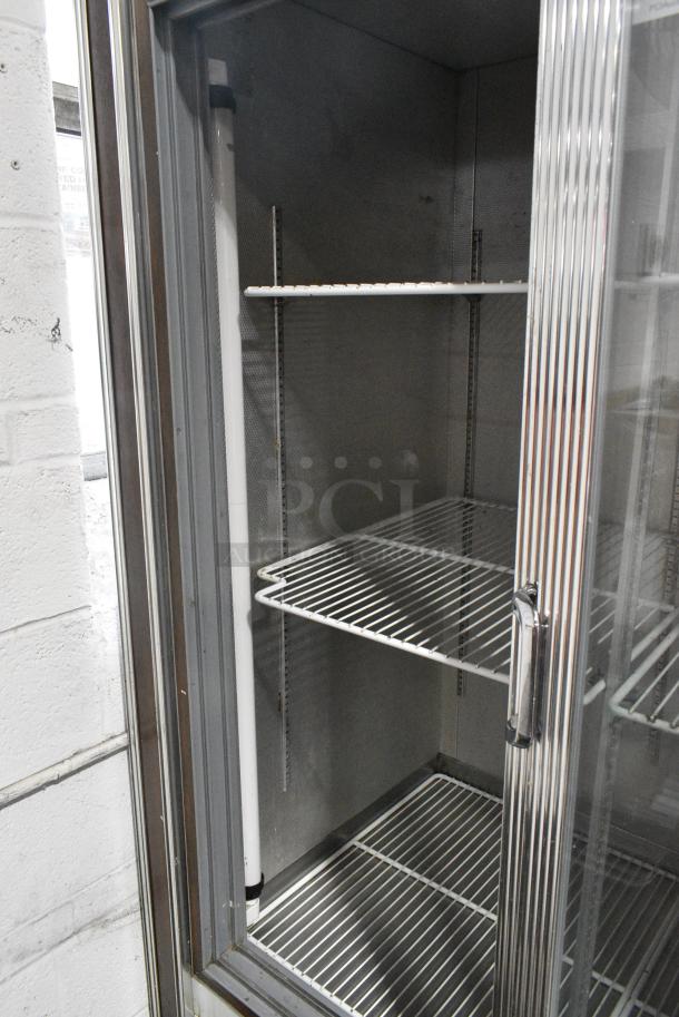 Universal Coolers Metal Commercial 2 Door Reach In Cooler Merchandiser. Tested and Powers On But Does Not Get Cold - Image 4 of 6
