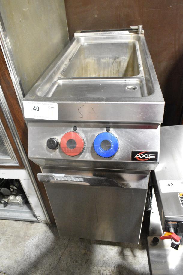 Axis AX-GPC1 Stainless Steel Commercial Floor Style Natural Gas Powered Pasta Cooker. 50,000 BTU. - Image 1 of 6