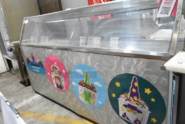 Metal Commercial Ice Cream Dipping Cabinet. 115 Volts, 1 Phase. Tested and Powers On But Does Not Get Cold - Image 2 of 4