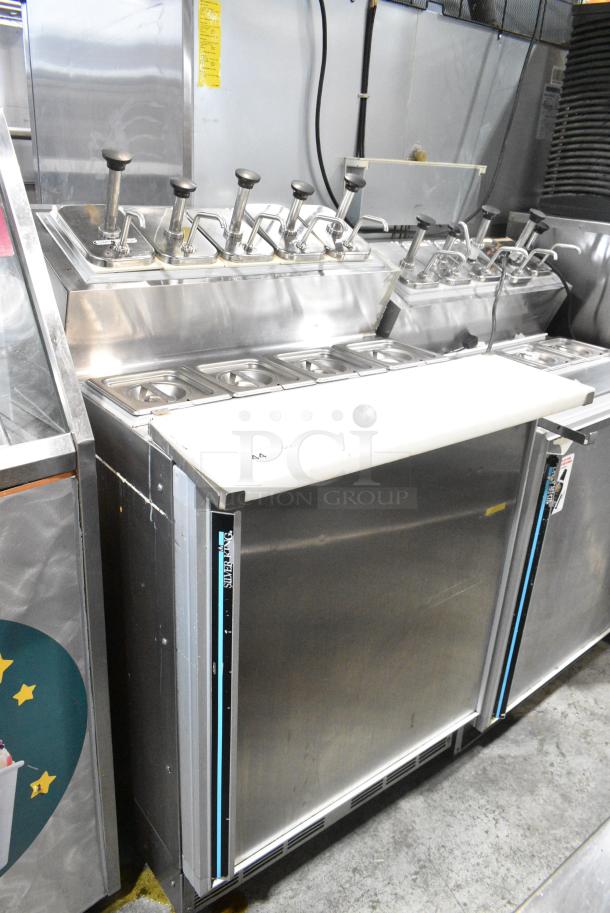 Silver King SKF2A Stainless Steel Commercial Prep Table w/ Topping Rail on Commercial Casters. 115 Volts, 1 Phase. Tested and Working! - Image 1 of 7