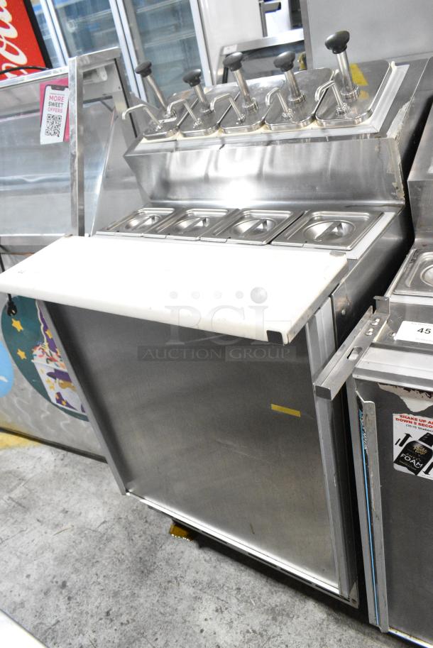 Silver King SKF2A Stainless Steel Commercial Prep Table w/ Topping Rail on Commercial Casters. 115 Volts, 1 Phase. Tested and Working! - Image 2 of 7