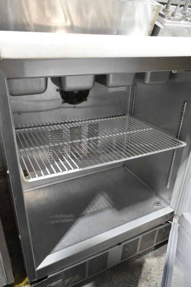 Silver King SKF2A Stainless Steel Commercial Prep Table w/ Topping Rail on Commercial Casters. 115 Volts, 1 Phase. Tested and Working! - Image 5 of 7