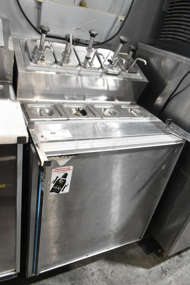 Silver King SKF2A Stainless Steel Commercial Prep Table w/ Topping Rail. 115 Volts, 1 Phase. Tested and Working! - Image 1 of 8