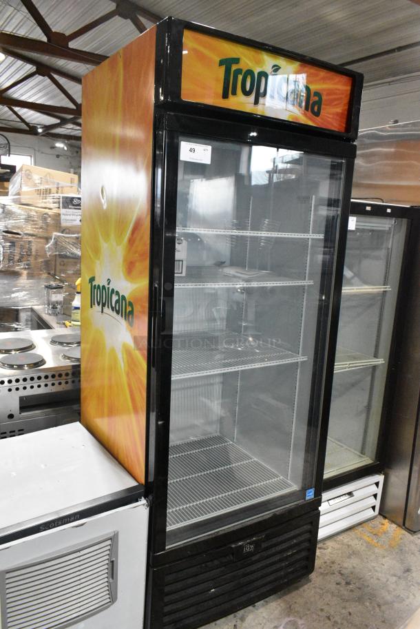 IDW G-26-C13EB Metal Commercial Single Door Reach In Cooler Merchandiser. 115 Volts, 1 Phase. Tested and Powers On But Does Not Get Cold - Image 1 of 6
