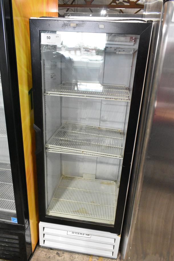 Beverage Air LV12-1-W Metal Commercial Single Door Reach In Cooler Merchandiser. 115 Volts, 1 Phase. Tested and Working! - Image 1 of 6