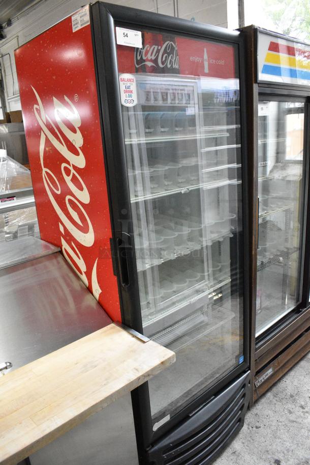 Imbera G319 Metal Commercial Single Door Reach In Cooler Merchandiser w/ Poly Coated Racks. 115 Volts, 1 Phase. Tested and Powers On But Does Not Get Cold - Image 1 of 6