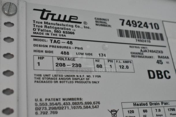 True TAC-48 Metal Commercial Open Grab N Go Merchandiser. 208-230 Volts, 1 Phase. - Image 8 of 9