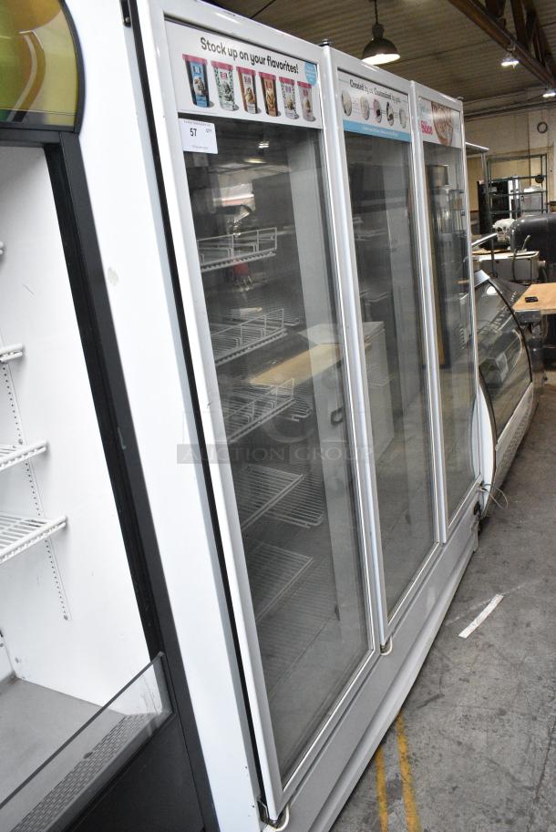 Global ULG80 Metal Commercial 3 Door Reach In Freezer Merchandiser w/ Poly Coated Racks. 115/208-230 Volts, 1 Phase. - Image 2 of 9