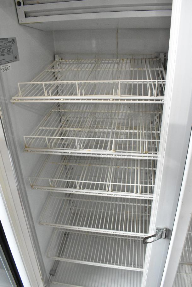 Global ULG80 Metal Commercial 3 Door Reach In Freezer Merchandiser w/ Poly Coated Racks. 115/208-230 Volts, 1 Phase. - Image 4 of 9