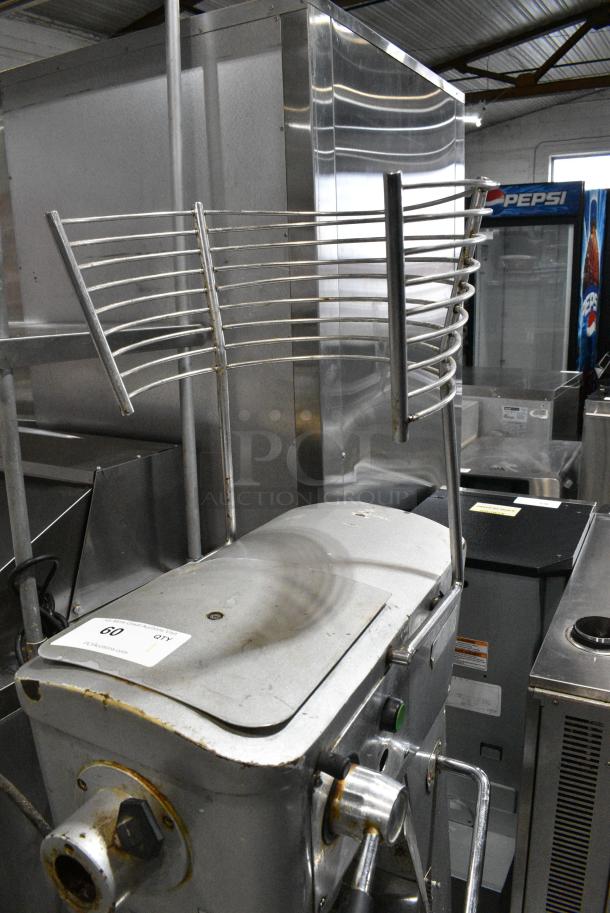 Omcan SP300A Metal Commercial Floor Style 30 Quart Planetary Dough Mixer w/ Stainless Steel Mixing Bowl, Bowl Guard and Dough Hook Attachment. 110 Volts, 1 Phase. Cannot Test Due To Damaged Plug - Image 5 of 10