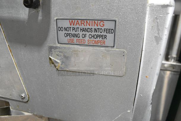 Omcan SP300A Metal Commercial Floor Style 30 Quart Planetary Dough Mixer w/ Stainless Steel Mixing Bowl, Bowl Guard and Dough Hook Attachment. 110 Volts, 1 Phase. Cannot Test Due To Damaged Plug - Image 8 of 10