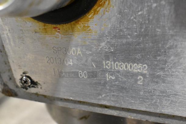 Omcan SP300A Metal Commercial Floor Style 30 Quart Planetary Dough Mixer w/ Stainless Steel Mixing Bowl, Bowl Guard and Dough Hook Attachment. 110 Volts, 1 Phase. Cannot Test Due To Damaged Plug - Image 9 of 10