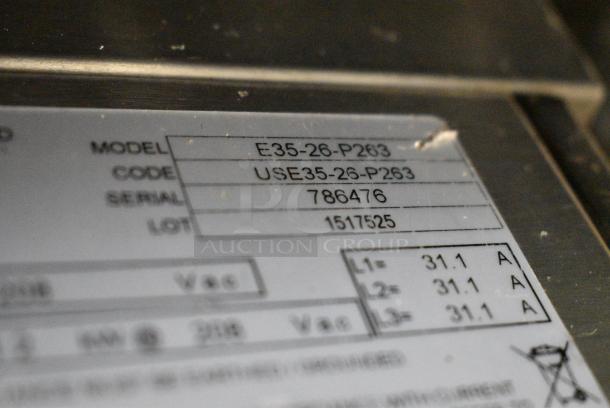 Moffat Turbofan 35 E35-26-P263 Stainless Steel Commercial Electric Powered Convection Oven. 208 Volts, 3 Phase. - Image 7 of 8