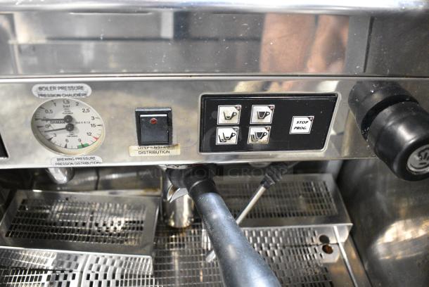 2023 Lavazza EVD./2N-LA Stainless Steel Commercial Countertop 2 Group Espresso Machine w/ 5 Portafilters. 230 Volts. - Image 5 of 9