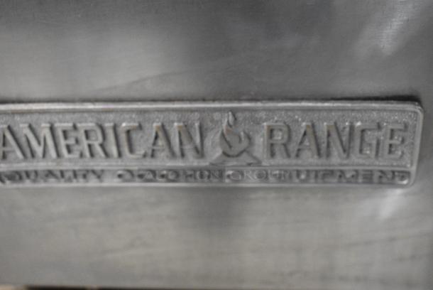 American Range Stainless Steel Commercial Natural Gas Powered 4 Burner Range w/ Oven, Over Shelf and Back Splash. - Image 4 of 9