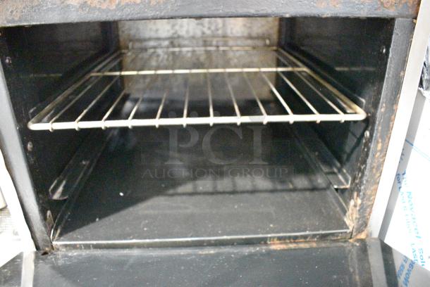 American Range Stainless Steel Commercial Natural Gas Powered 4 Burner Range w/ Oven, Over Shelf and Back Splash. - Image 7 of 9
