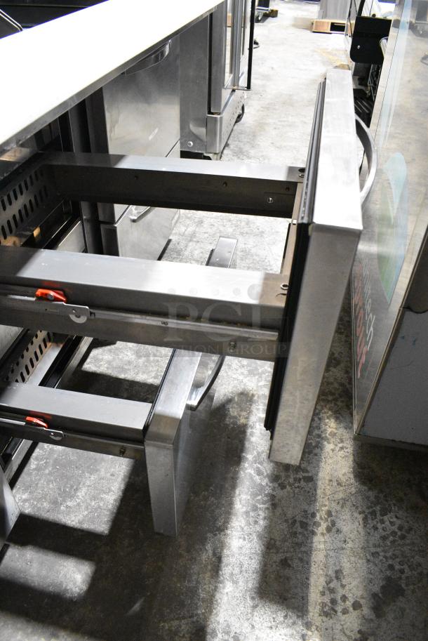 Turbo Air  PST-72-30-D6-N Stainless Steel Commercial Prep Table w/ 6 Drawers. 115 Volts, 1 Phase. Tested and Working! - Image 7 of 10