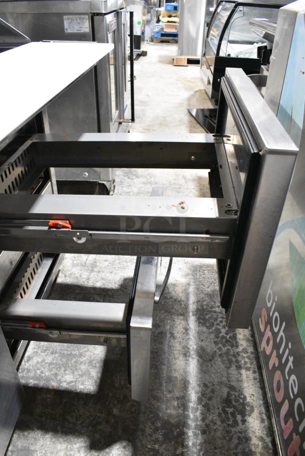 Turbo Air  PST-72-30-D6-N Stainless Steel Commercial Prep Table w/ 6 Drawers. 115 Volts, 1 Phase. Tested and Working! - Image 8 of 10