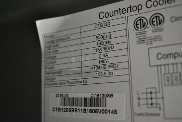 Starbucks CTB120 Metal Mini Cooler Merchandiser. 115 Volts, 1 Phase. Tested and Working! - Image 6 of 7