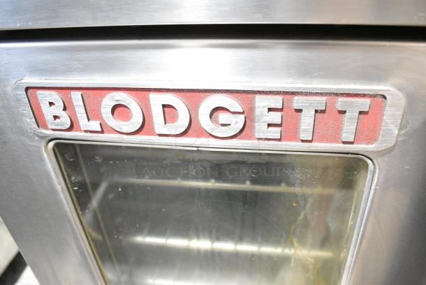 2 Southbend GB/25CCH / Blodgett Zephaire-200-G Stainless Steel Commercial Natural Gas Powered Full Size Convection Oven w/ View Through Doors, Metal Oven Racks and Thermostatic Controls on Commercial Casters. 2 Times Your Bid! - Image 8 of 15