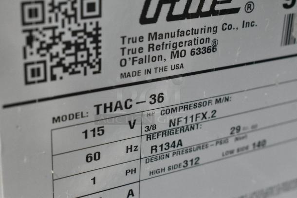 2017 True THAC-36 Metal Commercial Horizontal Open Air Cooler on Commercial Casters. 115 Volts, 1 Phase. Tested and Working! - Image 6 of 10