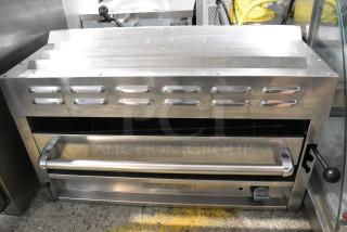 American Range Stainless Steel Commercial Gas Powered Cheese Melter.
