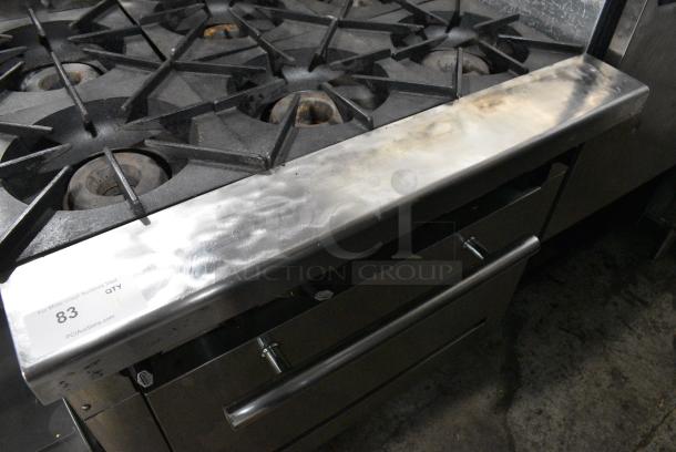 Connerton CN36-6 Stainless Steel Commercial Natural Gas Powered 6 Burner Range w/ Oven and Back Splash. - Image 3 of 8
