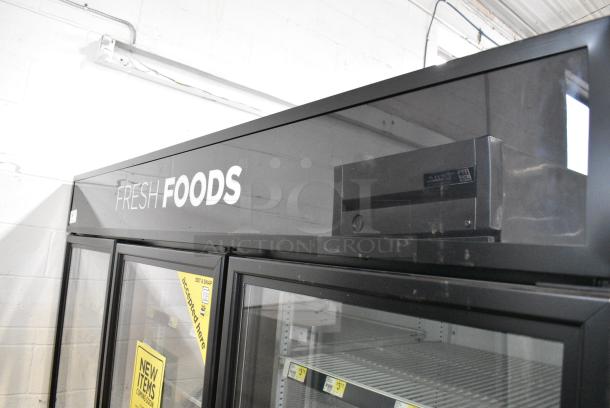 2018 True GDM-72-HC Metal Commercial 3 Door Reach In Cooler Merchandiser w/ Poly Coated Racks. 115 Volts, 1 Phase. Tested and Working! - Image 2 of 10