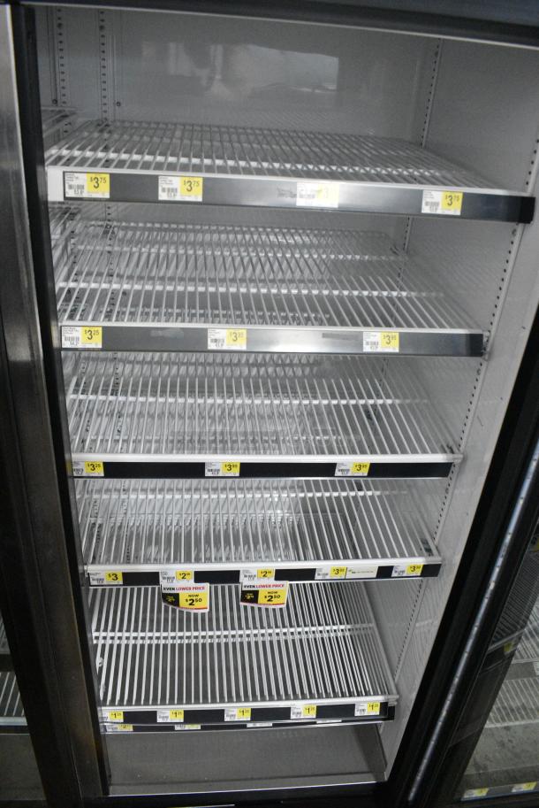 2018 True GDM-72-HC Metal Commercial 3 Door Reach In Cooler Merchandiser w/ Poly Coated Racks. 115 Volts, 1 Phase. Tested and Working! - Image 8 of 10