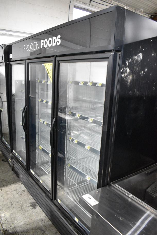 2018 True GDM-72-HC Metal Commercial 3 Door Reach In Freezer Merchandiser w/ Poly Coated Racks. 115/208-230 Volts, 1 Phase. Tested and Working! - Image 3 of 12