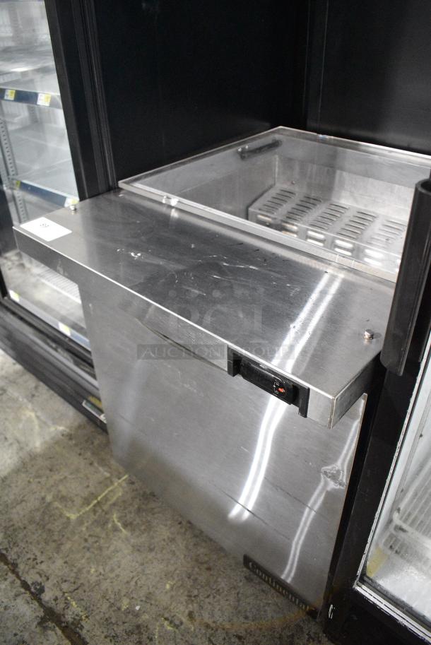 Continental SW27-12M Stainless Steel Commercial Prep Table on Commercial Casters. 115 Volts, 1 Phase. Tested and Working! - Image 3 of 11