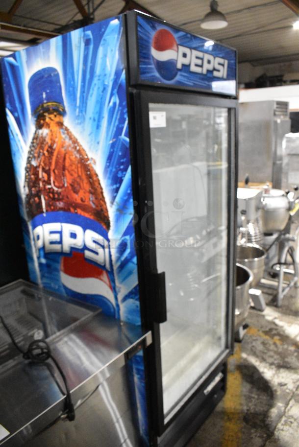 Beverage Air MT27 Metal Commercial Single Door Reach In Cooler Merchandiser w/ Poly Coated Racks. 115 Volts, 1 Phase. Cannot Test Due To Cut Power Cord - Image 2 of 8
