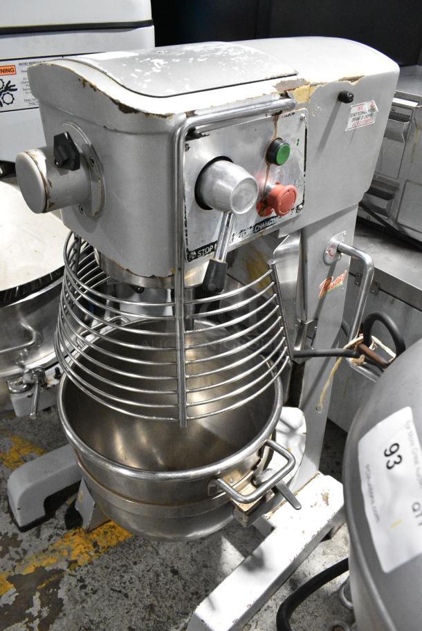 Metal Commercial Floor Style Planetary Dough Mixer w/ Stainless Steel Mixing Bowl, Bowl Guard. 110 Volts, 1 Phase. Tested and Does Not Power On - Image 1 of 8