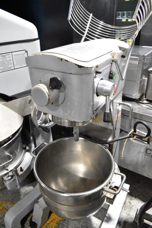 Metal Commercial Floor Style Planetary Dough Mixer w/ Stainless Steel Mixing Bowl, Bowl Guard. 110 Volts, 1 Phase. Tested and Does Not Power On - Image 5 of 8