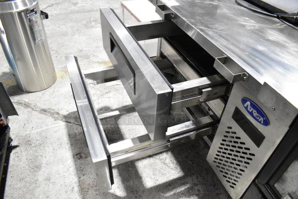 2021 Atosa MGF8448GR Stainless Steel Commercial 2 Drawer Chef Base on Commercial Casters. 115 Volts, 1 Phase. Tested and Working! - Image 5 of 7