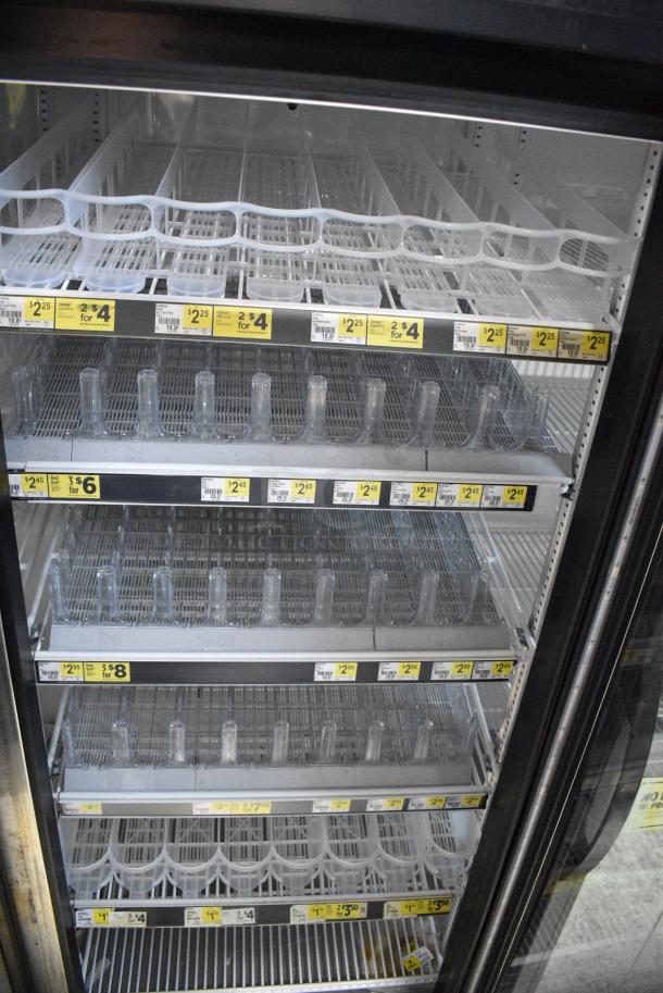 2018 True GDM-72-HC Metal Commercial 3 Door Reach In Cooler Merchandiser w/ Poly Coated Racks. 115/208-230 Volts, 1 Phase. Tested and Working! - Image 9 of 12