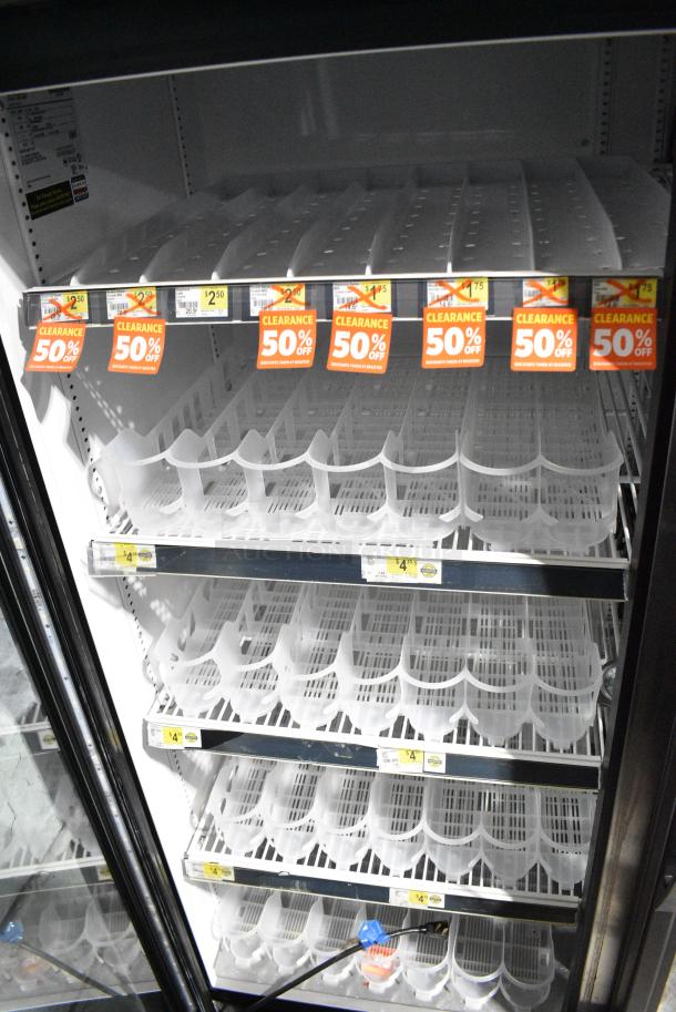 2016 True GDM-72-HC Metal Commercial 3 Door Reach In Cooler Merchandiser w/ Poly Coated Racks. 115/208-230 Volts, 1 Phase. Tested and Working! - Image 5 of 9