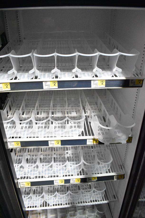 2016 True GDM-72-HC Metal Commercial 3 Door Reach In Cooler Merchandiser w/ Poly Coated Racks. 115/208-230 Volts, 1 Phase. Tested and Working! - Image 7 of 9