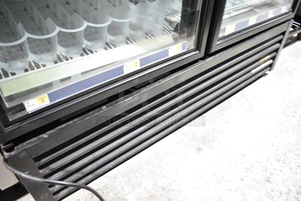 2018 True GDM-49-HC Metal Commercial 2 Door Reach In Cooler Merchandiser w/ Poly Coated Racks. 115 Volts, 1 Phase. Tested and Working! - Image 4 of 8