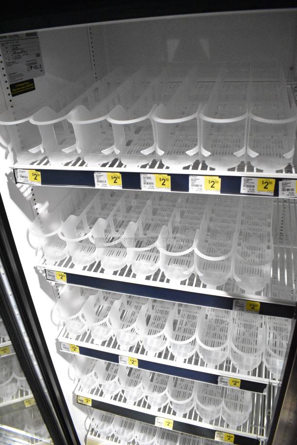 2018 True GDM-49-HC Metal Commercial 2 Door Reach In Cooler Merchandiser w/ Poly Coated Racks. 115 Volts, 1 Phase. Tested and Working! - Image 6 of 8