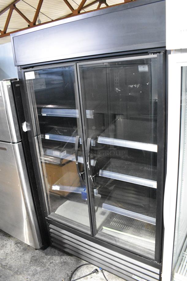 2021 True TVM-48SL-HC Metal Commercial 2 Door Reach In Cooler Merchandiser w/ Metal Shelves. 115 Volts, 1 Phase. Tested and Working! - Image 1 of 9